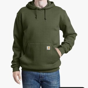 Carhartt Men's Loose Fit Midweight Sweatshirt Hoodie - Moss